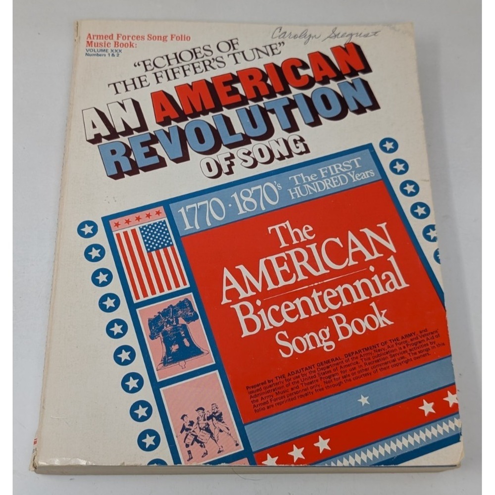 The American Bicentennial Songbook 1770 1870s An American Revolution of Song VTG